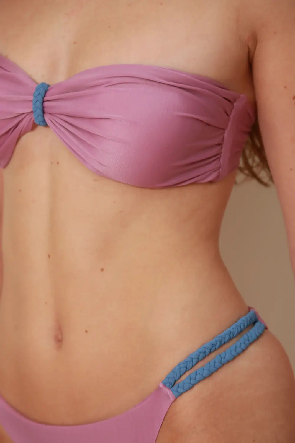 TOP FERNANDA BICOLOR - MARE ROSADA
